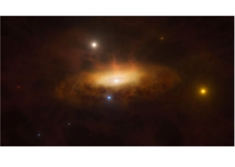 علماء الفلك يشاهدون ثقبًا أسود هائلًا وهو يدور لأول مرة